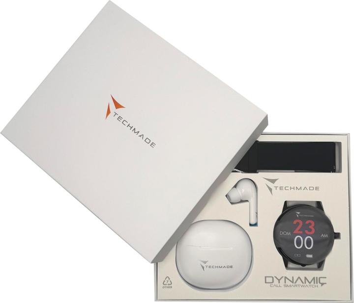 Produktbild Techmade Smart Watch DYNAMIC DARK GREY BUNDLE TM-DYNAMIC-BDGY