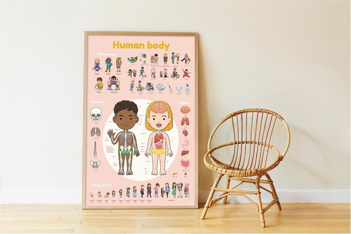 Produktbild Poppik Sticker Lernposter Menschlicher Körper