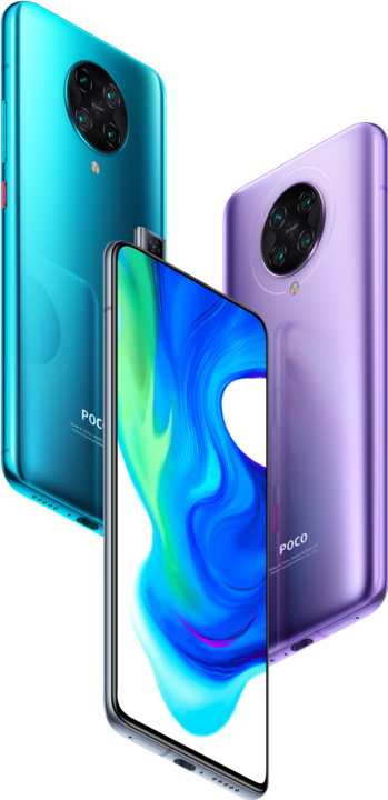 Actual product image Xiaomi Poco F2 Pro (128 GB, electric purple, 6.67", Dual SIM, 64 Mpx, 5G)