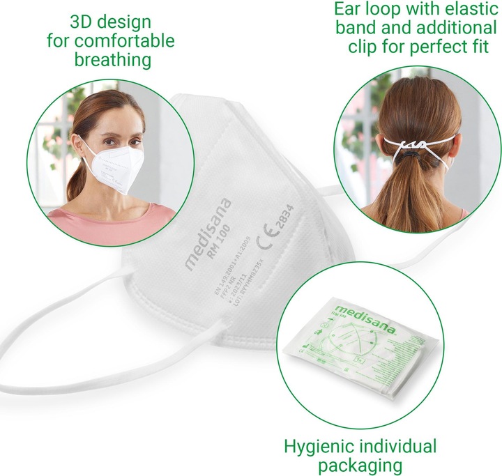 Actual product image Medisana RM100 (FFP2, 10 x)