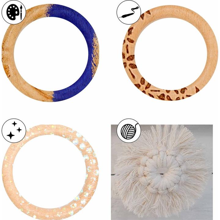 Actual product image I Am Creative Holzringset