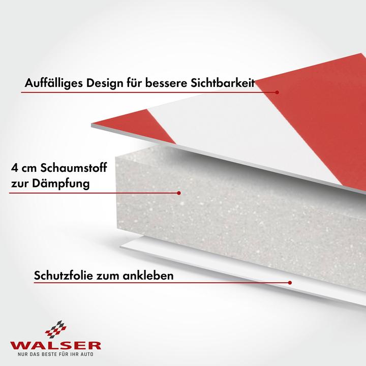 Actual product image CarComfort Garage wall protector, 2 pieces Car door edge protector self-adhesive 32x20x4 cm red/white