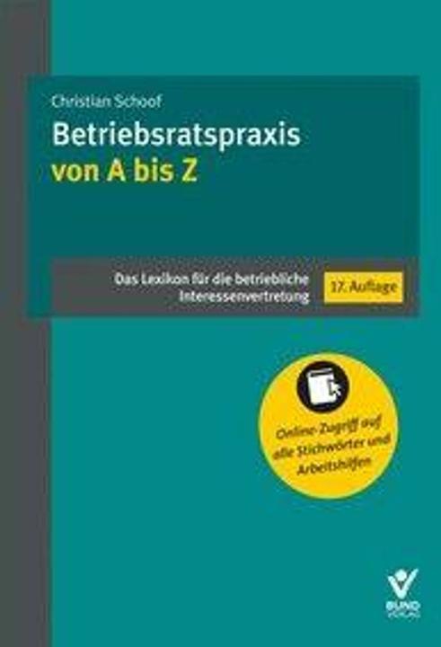Produktbild Betriebsratspraxis von A bis Z (Deutsch, Christian Schoof, 2026)