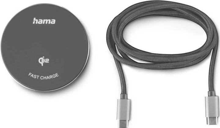 Actual product image Hama Kabelloses Qi2-Ladegerät, induktiv Schnellladen am Schreibtisch etc., 15 W (15 W)