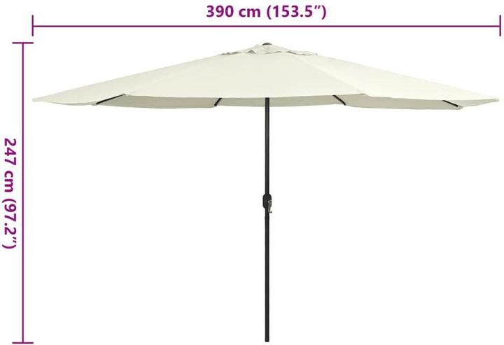 Actual product image vidaXL Sonnenschirm (4 m)