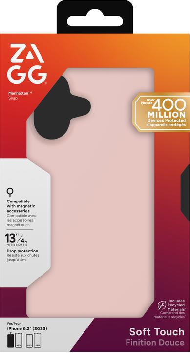 Produktbild Zagg Case für Apple iPhone 17 Manhattan Snap pink blush (Apple iPhone 17)