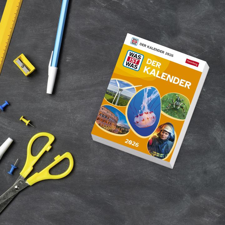 Immagine prodotto Harenberg WAS IST WAS Der Kalender Tagesabreisskalender 2026 - Kinderkalender