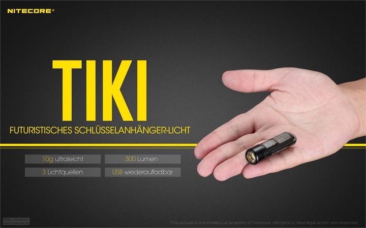 Produktbild Nitecore TIKI LE - 300 Lumen (5.50 cm, 300 lm)