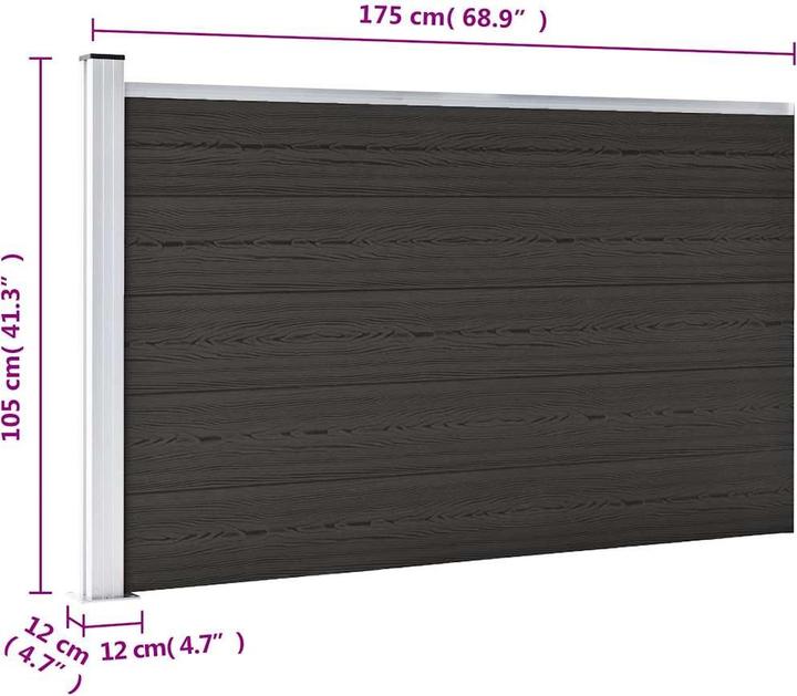 Produktbild vidaXL Zaunpaneel