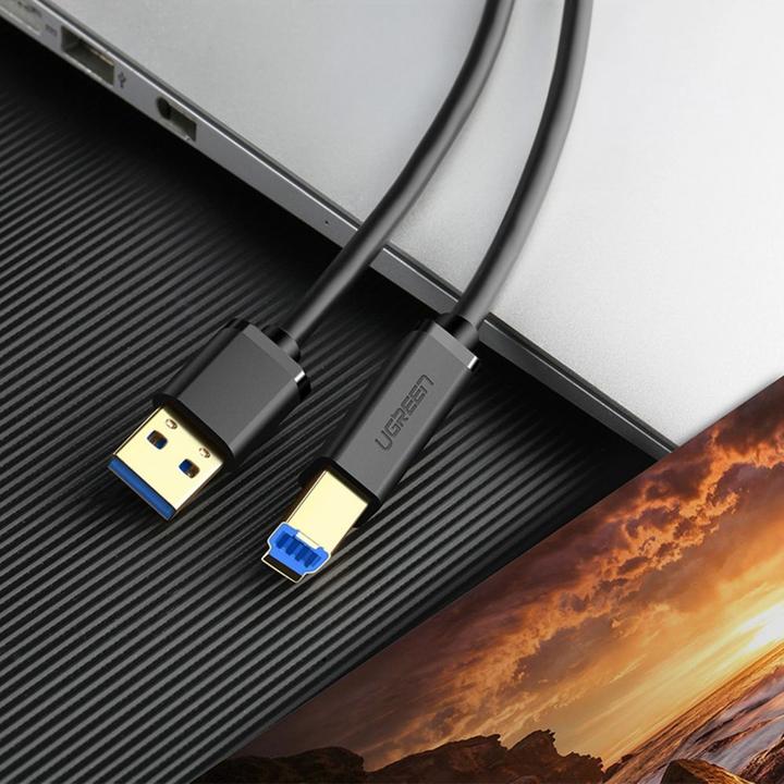Produktbild Ugreen Printer Cable USB 3.0 A-B US210, 1m (black) (1 m, USB 3.0)