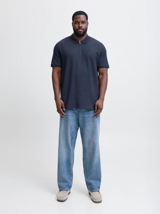 Produktbild Jack & Jones Jjeaustin Zip Polo Ss Noos Pls (8XL)