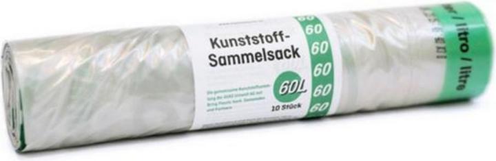 - Sammelsäcke 60l Bring Plastic back Kanton Bern 10 Säcke pro Rolle 25 Rollen (10x, 60 l)