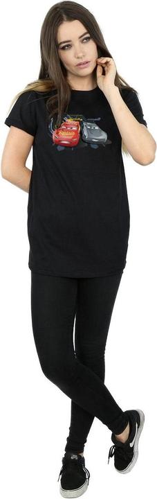 Actual product image Disney Womens/Ladies Cars Lightning Vs Storm Cotton Boyfriend T-Shirt (M)