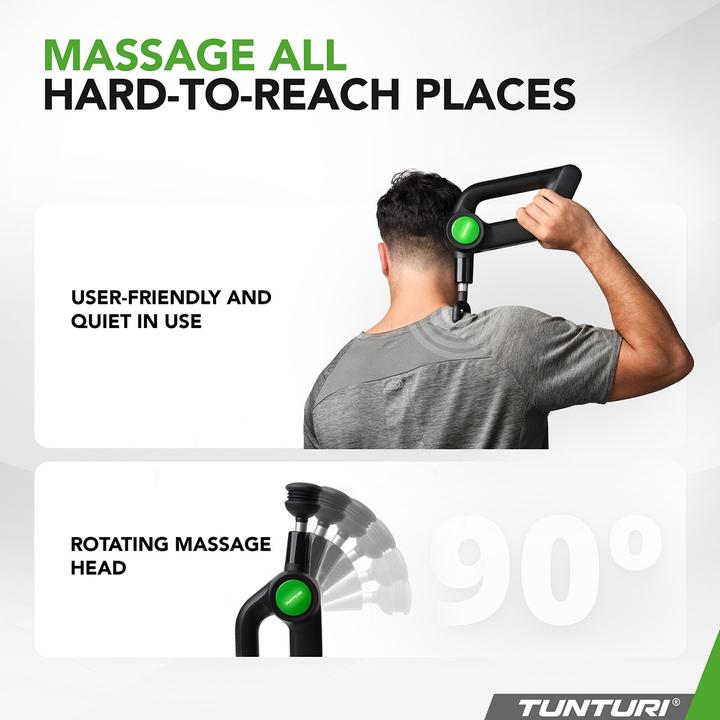 Actual product image Tunturi Massage Gun Pistole MG70 PRO (5 Steps, 180 min)