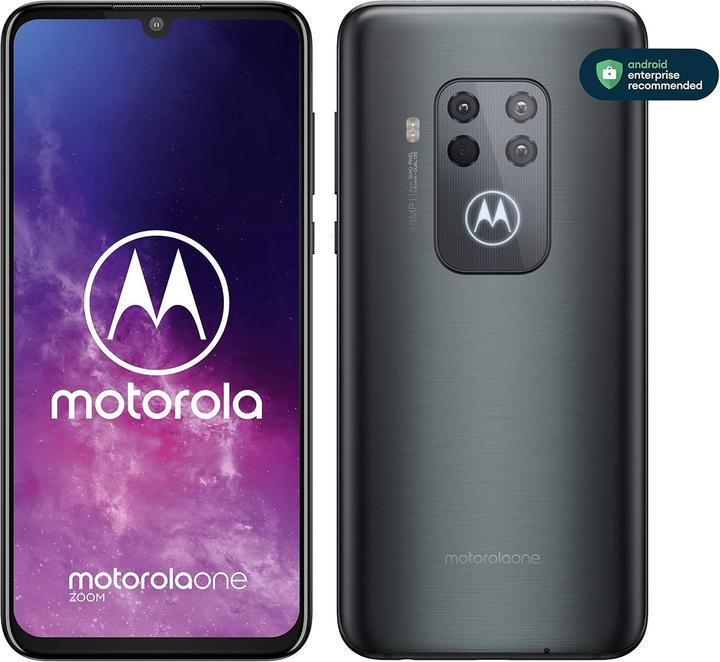 Produktbild Motorola One Zoom (128 GB, Electric Gray, 6.39", Hybrid Dual SIM, 4G)