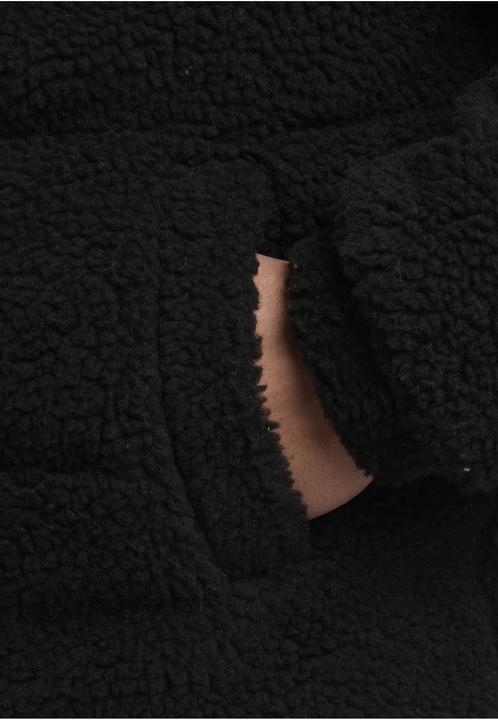 Actual product image Urban Classics Fabric Mix Teddy Puffer Jacket black M (M)