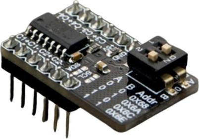 Actual product image DFRobot Fermion MCP3424 18-bit 4-channel ADC