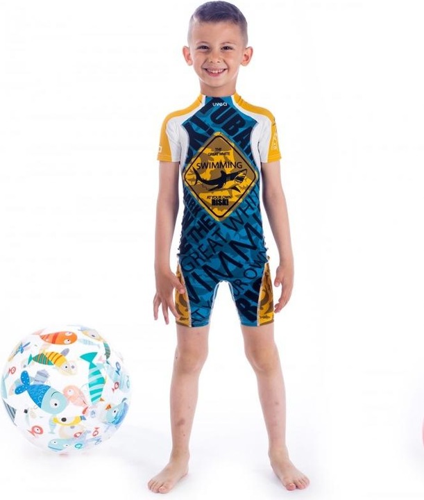 Produktbild Uvea Kinder UPF 0 Badeanzug Manly Scareme (116, 122, 120 B)