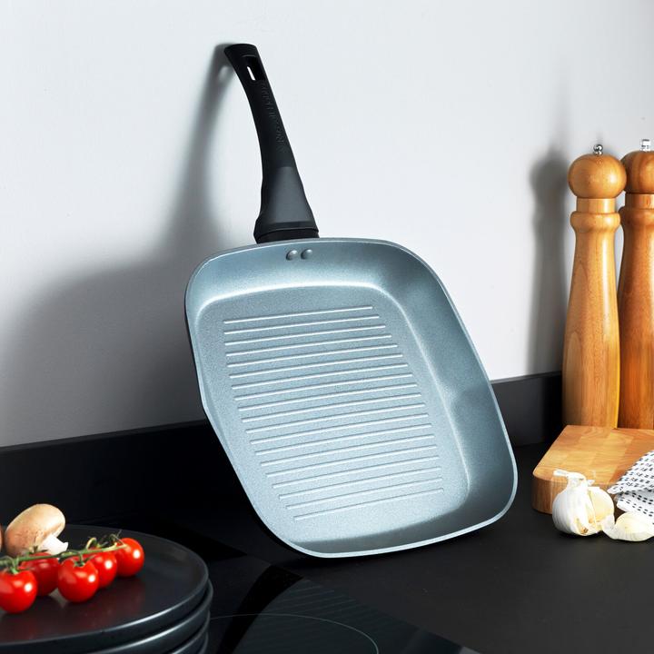 Image du produit Russell Hobbs RH01861EU7 Crystaltech tall griddle 28cm (28 cm, Poêle à grillades, Aluminium)