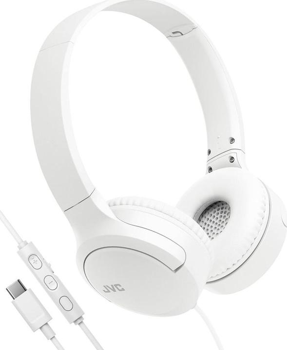 Productafbeelding JVC HA-S33UC USB-C hoofdtelefoon - Wit (HAS33UCWU) (Bedraad)