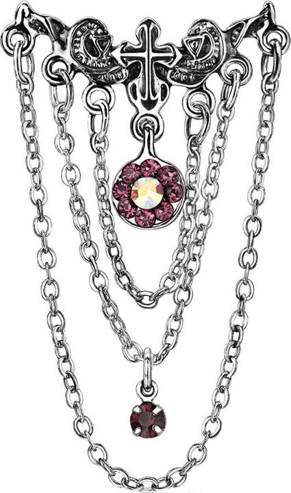 Immagine prodotto Star Piercing Banana argento con lampadario a sfera con catene (Ottone, Acciaio chirurgico 316L)