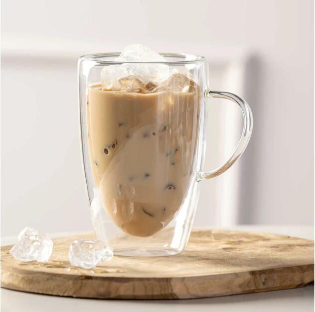 Image du produit Leonardo Tasse à café Duo 400 ml, 4 pièces, Transparent (400 ml, 4 x)