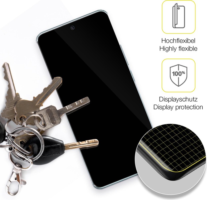 Produktbild Dipos 3D Full Cover Schutzfolie (1 Stück, Xiaomi Redmi Note 14 Pro+ 5G)