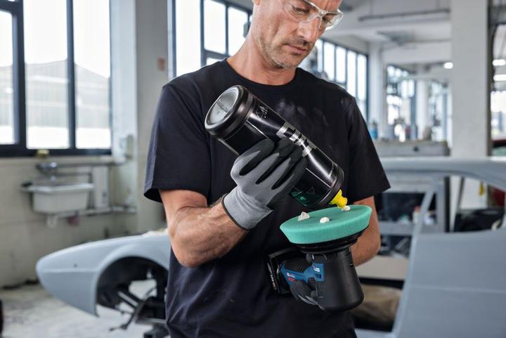 Productafbeelding Bosch Professional 12V System Akku-Polierer GPX 12V-125 (inkl. Baretool mit montiertem 125 mm Klett- (Excentrische polijstmachine)