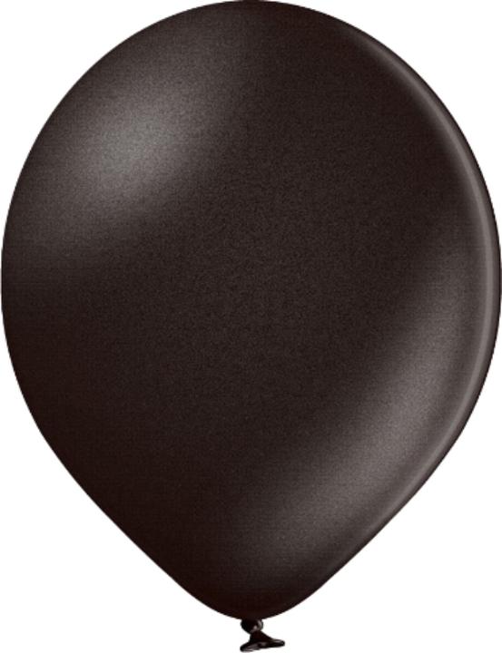 Actual product image Belbal 25 Decorative Round Balloons Ø 33 cm METALLIC BLACK (25 x)
