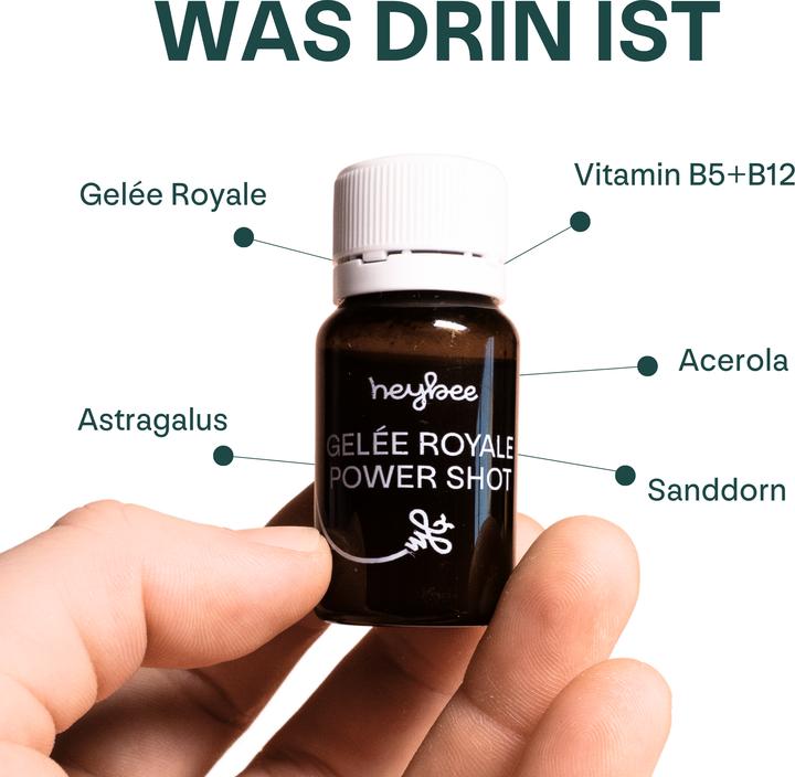 Produktbild Heybee Gelee Royale Power Shot (10 Stück, Ampulle, 224 g)