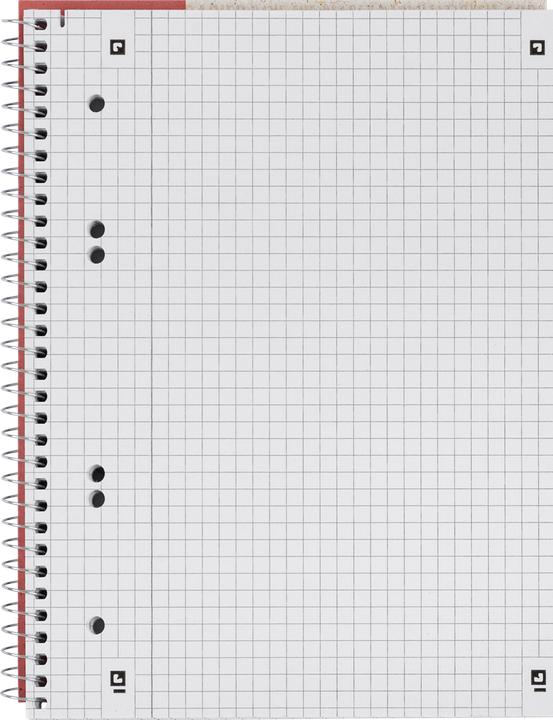 Actual product image Oxford RECYCLING - college notepad squared (A5+, Checked, Soft cover)