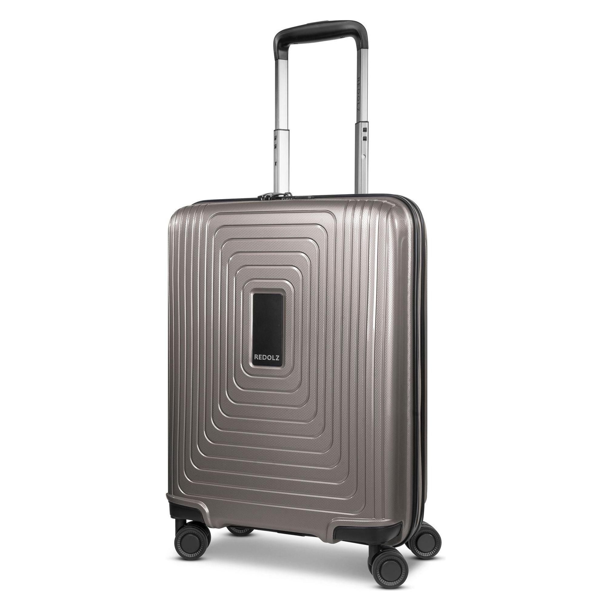 Redolz, Koffer, Essentials 14 4-Rollen Kabinentrolley 55 Cm Slim, Grau, (40 l)