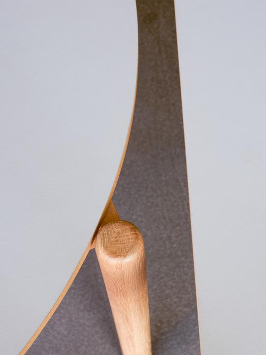 Produktbild Hübsch Oblique Esstisch Runde Grau (115 x 75 cm)