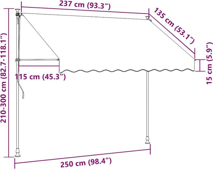 Image du produit vidaXL Markise (1.20 m)