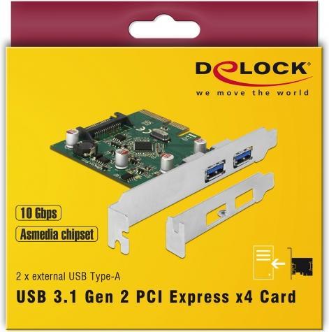 Produktbild Delock 90298 PCIe 2x USB-Typ-A