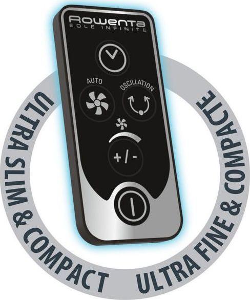 Produktbild Rowenta Eole Infinite Turmventilator (VU6670), Schwarz (57 dB)