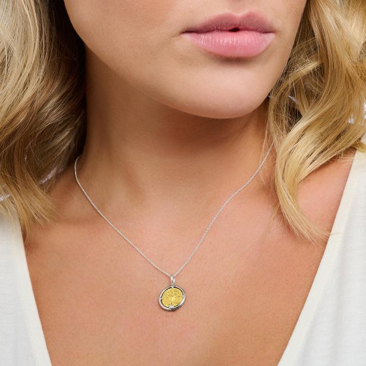 Image du produit Thomas Sabo Collier Arbre de vie (Or jaune 750 plaqué or, Noirci, Argent sterling 925, 40 - 45 cm)