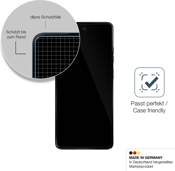 Actual product image Dipos Anti-Shock Screen Protector Clear (1 Piece, Motorola Moto G24 Power)