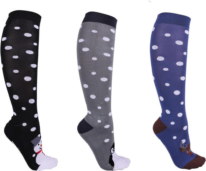 Immagine prodotto Qhp Calze al ginocchio inverno set di 3 (30 - 34)