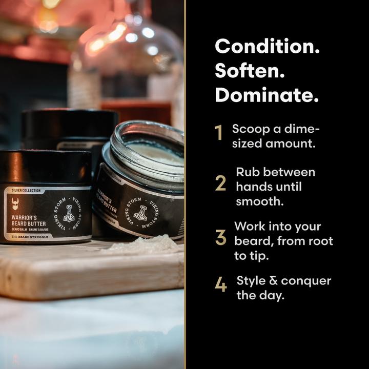 Actual product image The Beard Struggle Warrior's Beard Butter