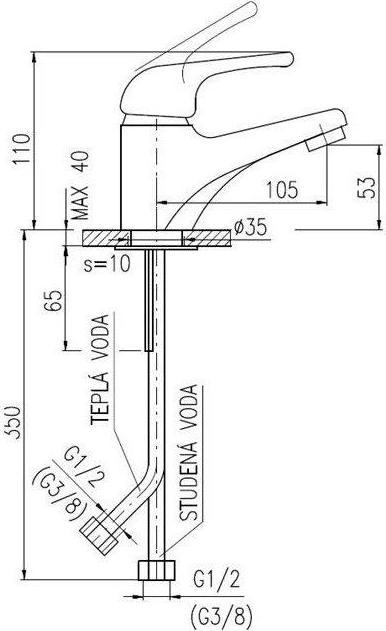Produktbild Domoletti BASIN FAUCET SAZAVA DSA526.5