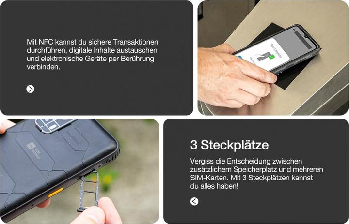 Image du produit Bea-Fon H Max (128 Go, Noir, 6.56", Double SIM, 4G)