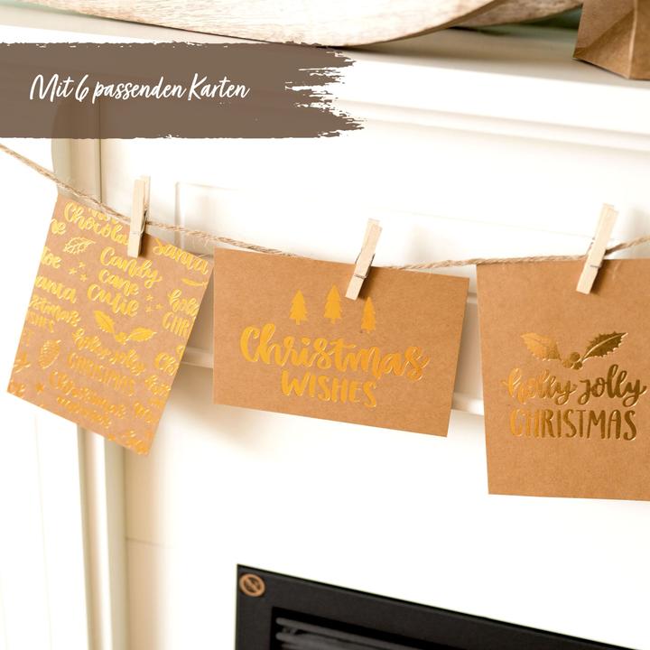 Produktbild Papierdrachen Holly Jolly (Geschenktüte, 6 x)