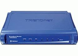 Actual product image Trendnet DSL, 4 port, TCP/IP,.