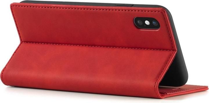 Image du produit Cover-Discount iPhone Xs / X - Stand Flip Case Cover rouge (Apple iPhone XS)