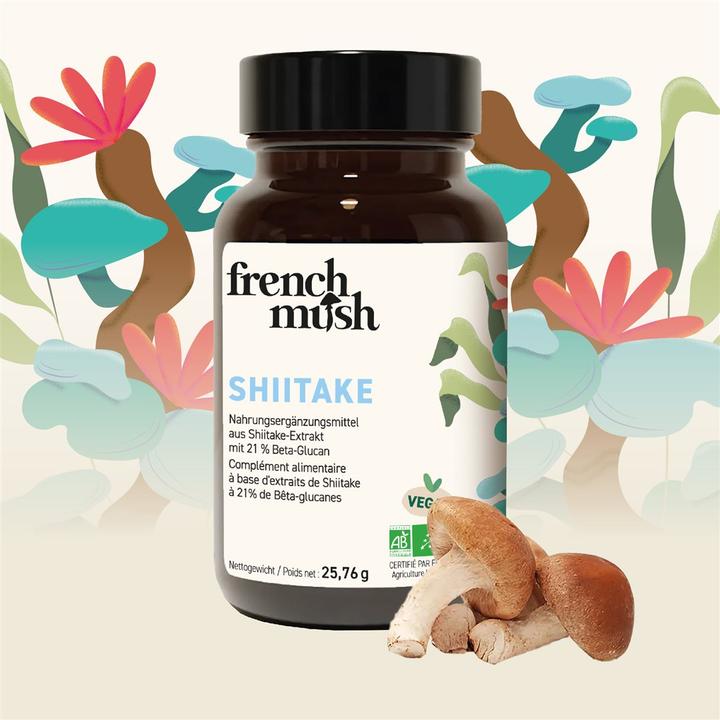 Actual product image French mush Shiitake (56 Piece, Capsules)