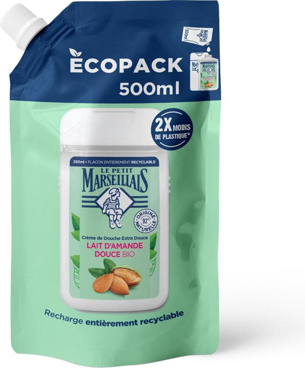 Actual product image Le Petit Marseillais Duschcreme Nachfüllbeutel Süssmandel 500 ml (500 ml)