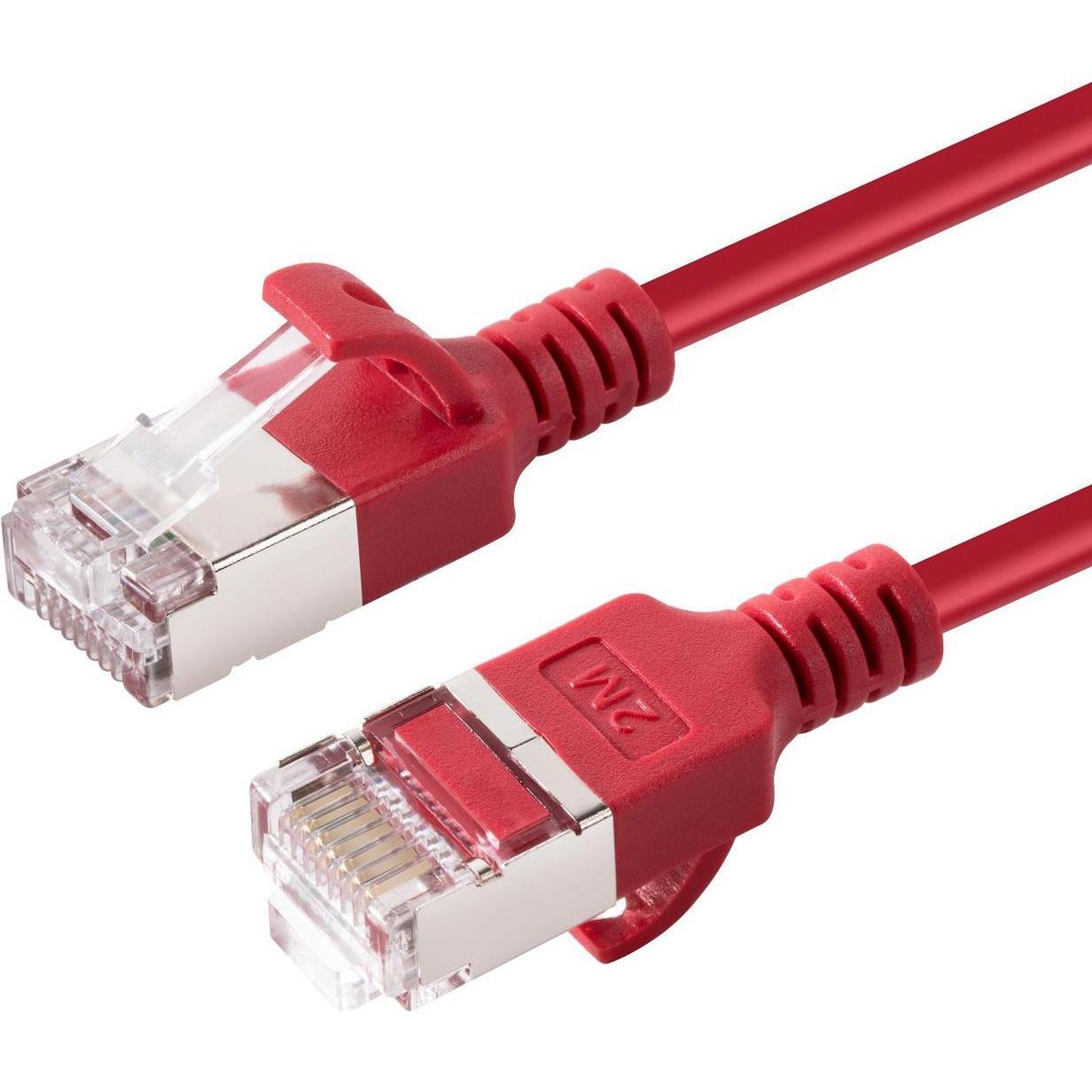 MicroConnect CAT6A U-FTP Slim, LSZH, 1m (U/FTP, CAT6a, 1 m), Netzwerkkabel
