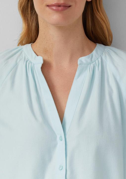 Immagine prodotto s.Oliver Bluse Flanell-Bluse im Relaxed Fit mit Raffung (36)