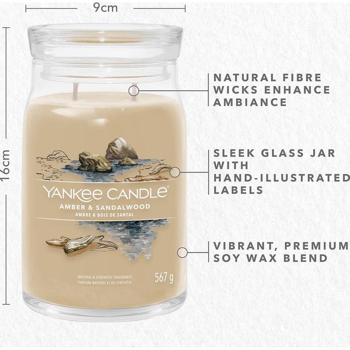 Image du produit Yankee Candle Duftkerze Amber & Sandalwood Signature Large Jar